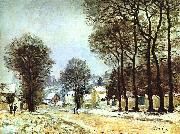 Alfred Sisley Snow at Louveciennes Sweden oil painting artist